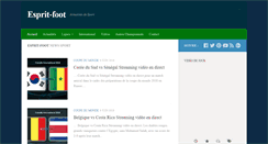 Desktop Screenshot of esprit-foot.com