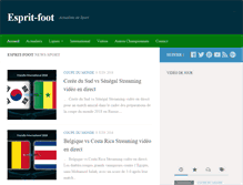 Tablet Screenshot of esprit-foot.com